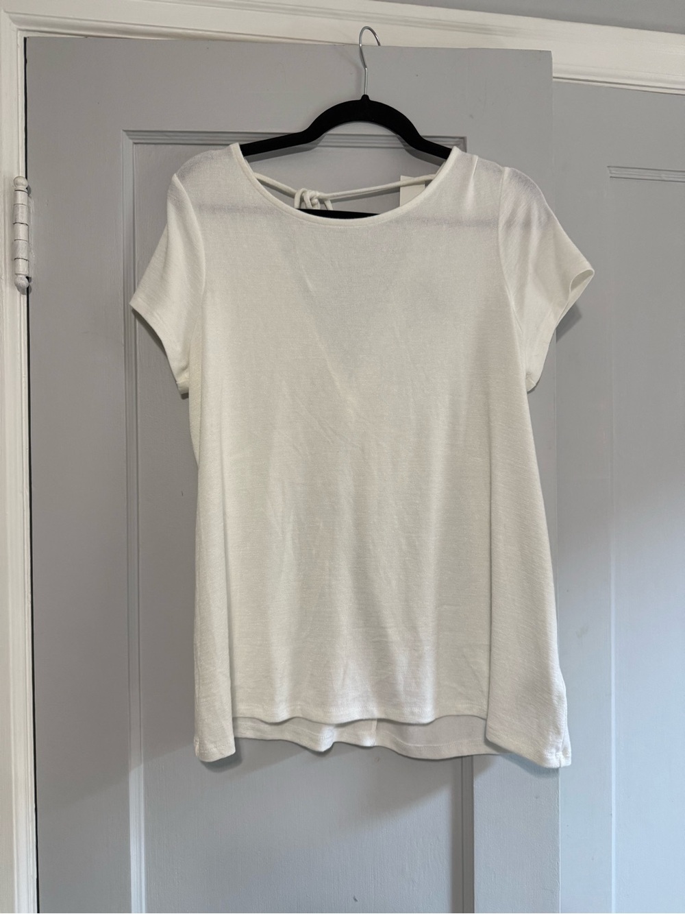 NWT GAP White Short-Sleeve Women's Top with Back Tie
